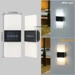 AuroraSolar Solar LED Outdoor Wall Lamp tag1