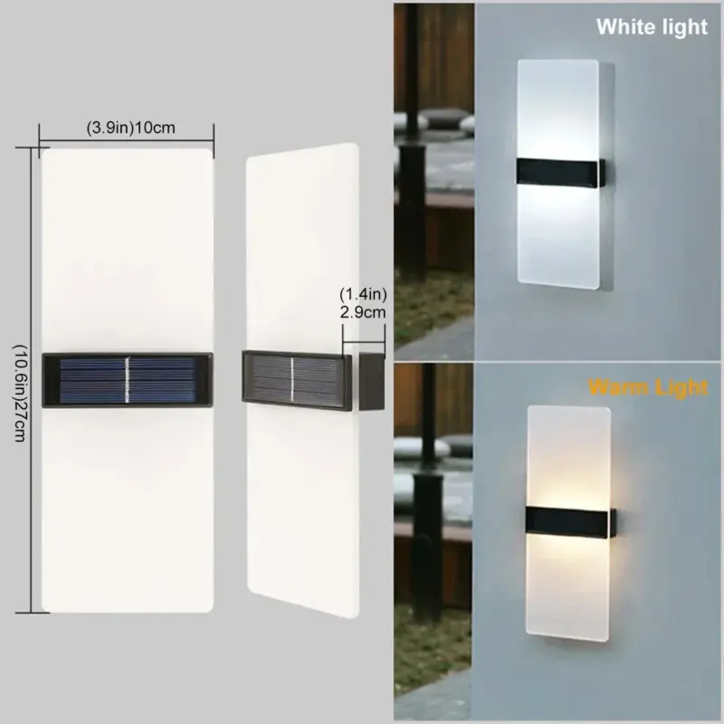 AuroraSolar Solar LED Outdoor Wall Lamp tag1