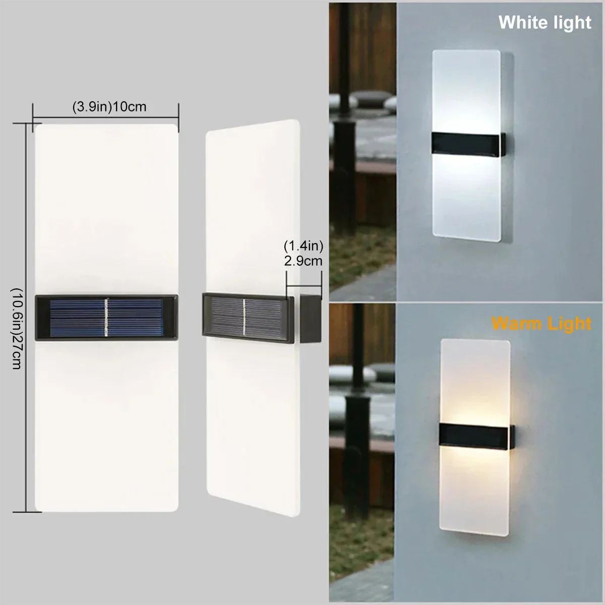 AuroraSolar - Solar LED Outdoor Wall Lamp -  - #tag1#