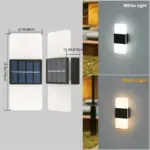 AuroraSolar solar LED wall lamp for outdoors