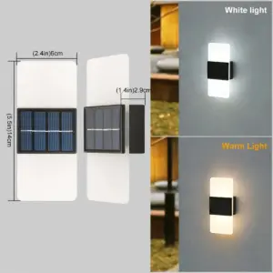 AuroraSolar - solar LED wall lamp for outdoors