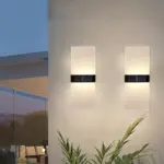AuroraSolar solar LED wall lamp for outdoors