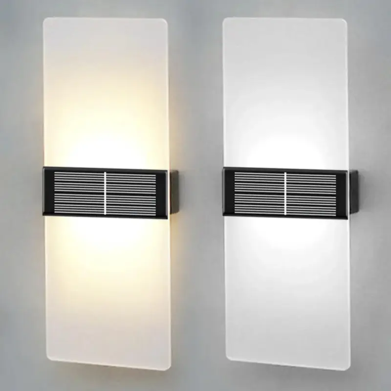 AuroraSolar solar LED wall lamp for outdoors