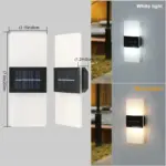 AuroraSolar solar LED wall lamp for outdoors