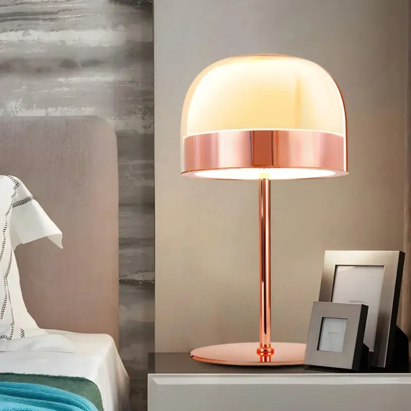Aurora Glass Table Lamp with Layered Lighting tag1