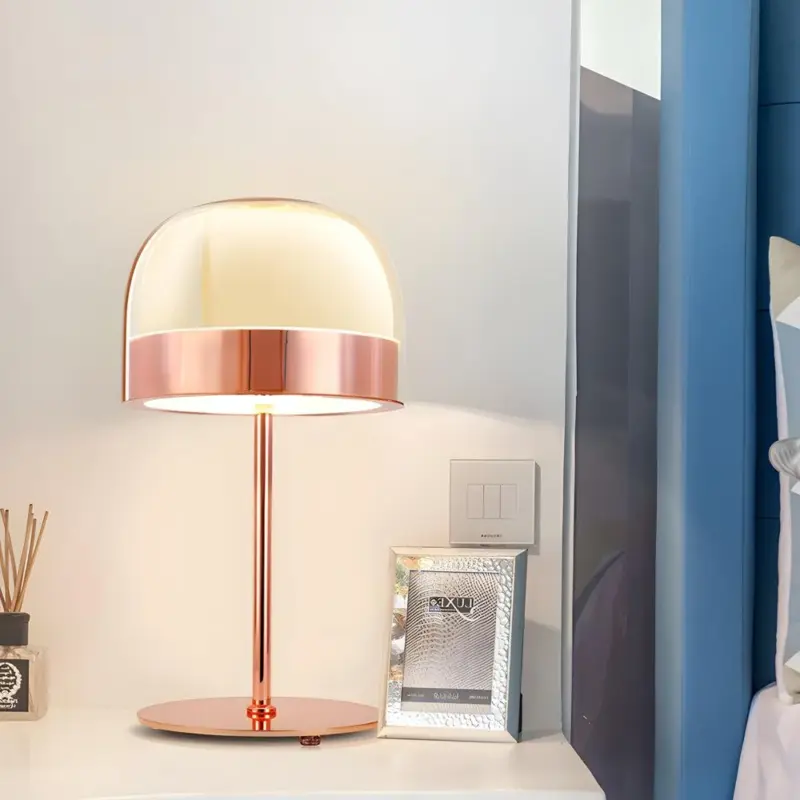 Aurora Glass Table Lamp with Layered Lighting tag1