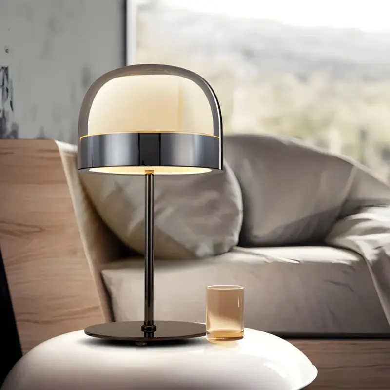 Aurora Glass Table Lamp with Layered Lighting tag1