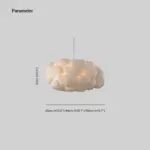 Aurora Design Cloud LED Pendant Lamp PVC Cotton White tag1