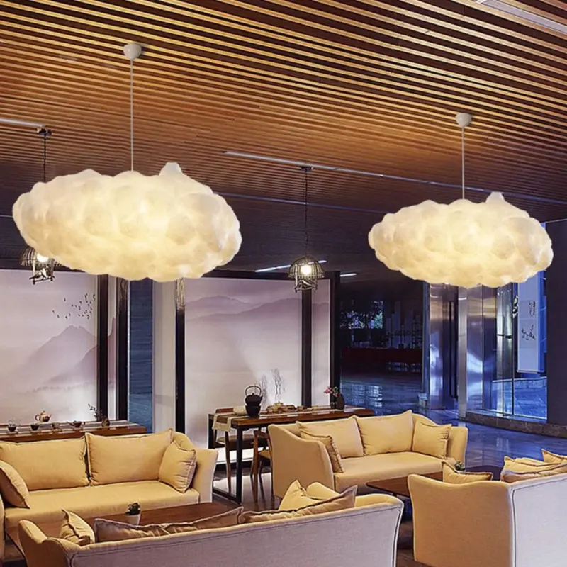 Aurora Design Cloud LED Pendant Lamp PVC Cotton White tag1