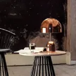 Aurora Luxe Modern Table Lamp in Copper Color tag1
