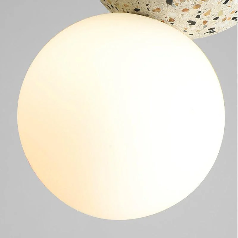 Aurora Small Modern LED Pendant Lights - Black and White Glass for Dining Table -  - #tag1#