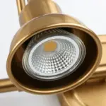 Aurora Vintage Round LED Wall Lamp Gold Bathroom Bedroom Metal 2 3 4 Lights tag1