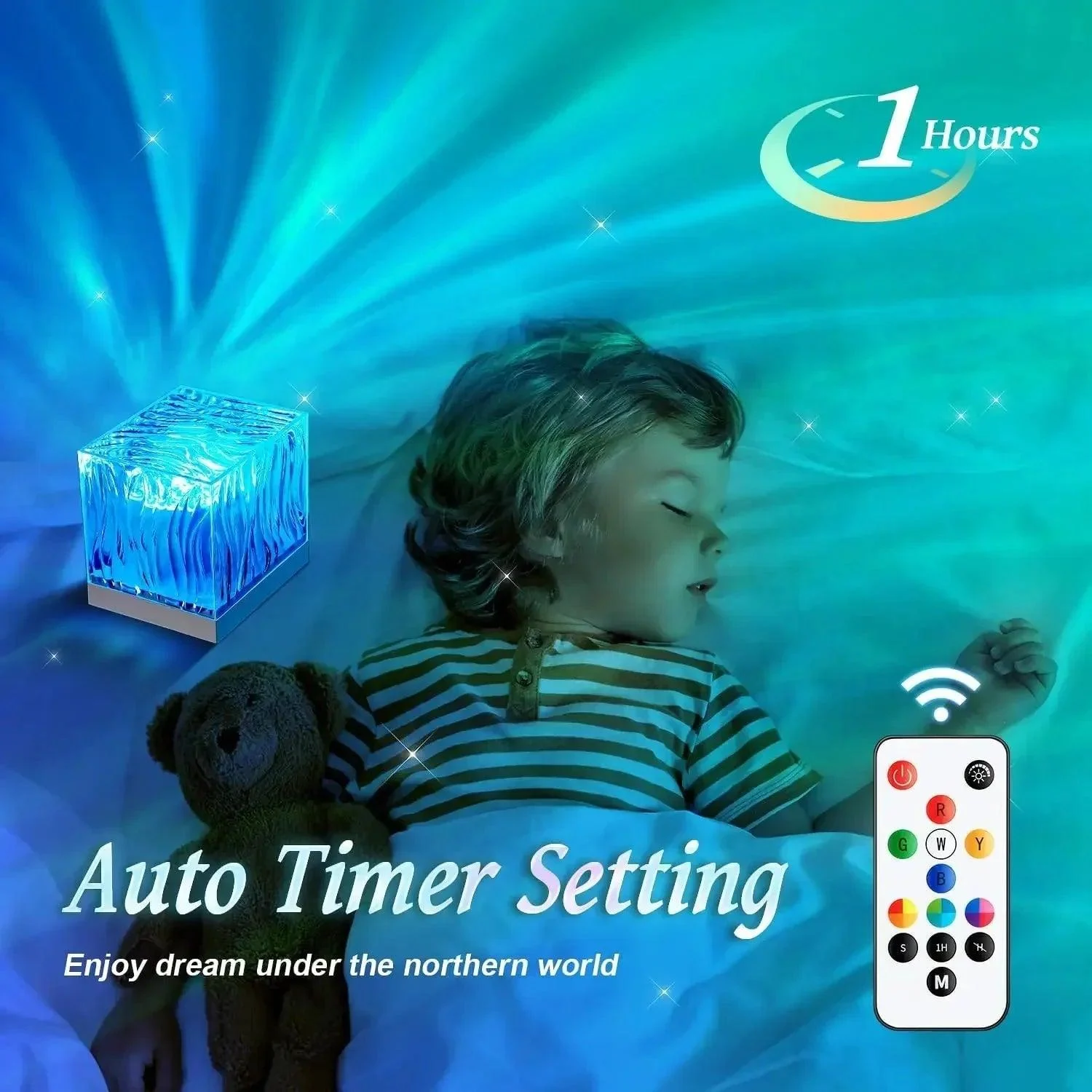 Aurora Water Ripple Projector Night Light -  - #tag1#
