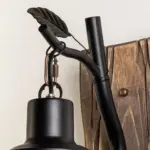 AustinVintageBranchesLanternWallLamp_Metal_Wood_Black_DiningRoom_5 AustinVintageBranchesLanternWallLamp Metal Wood Black DiningRoom