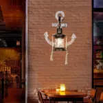 Austin Vintage LED Wall Lamp Anchor Dining Living Room Metal Wood tag1