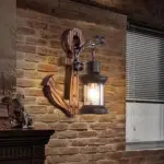 Austin Vintage LED Wall Lamp Anchor Dining Living Room Metal Wood tag1