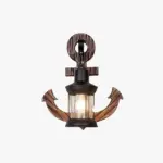 Austin Vintage LED Wall Lamp Anchor Dining Living Room Metal Wood tag1