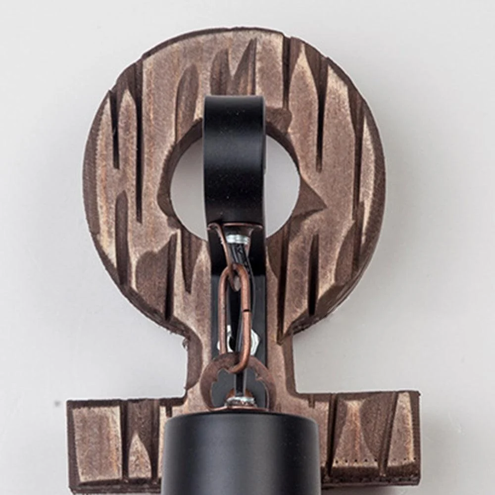 Austin Vintage LED Wall Lamp - Anchor, Dining/Living Room, Metal/Wood -  - #tag1#