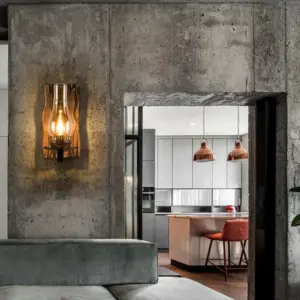 Austin Vintage LED Wall Lamp Indoor Living Room/Bedroom Wood