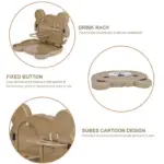 Auto Back Seat Foldable Food Tray Holder tag1