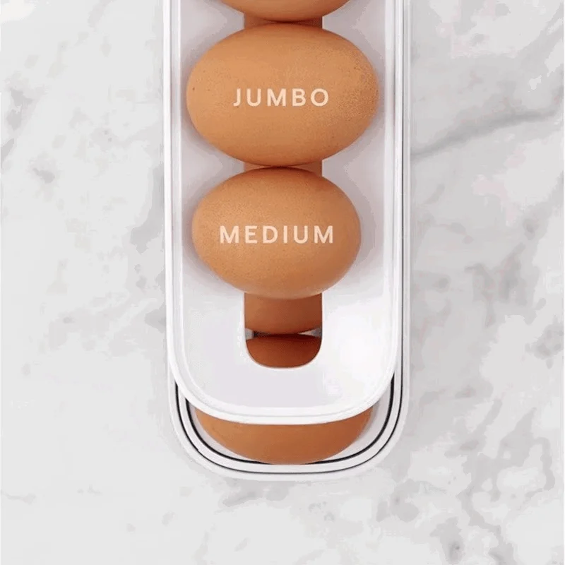 Automatic Scrolling Egg Rack Holder Storage Box -  - #tag1#