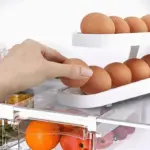 Automatic Scrolling Egg Rack Holder Storage Box tag1