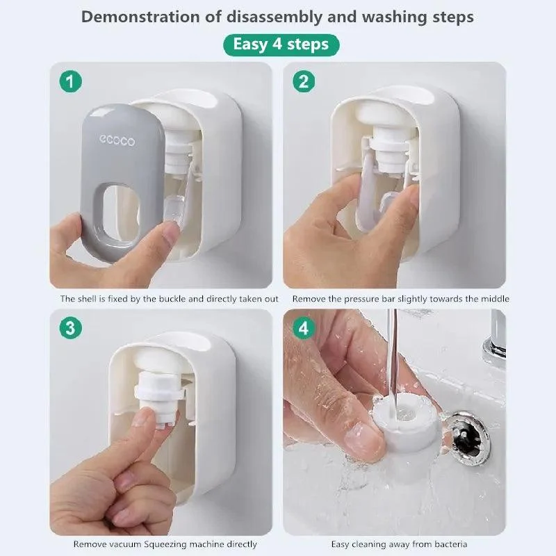 Automatic Toothpaste Dispenser Wall Mount Stand -