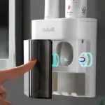 Automatic Toothpaste Squeezer with Magnetic Toothbrush Holder