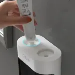 Automatic Toothpaste Squeezer with Magnetic Toothbrush Holder