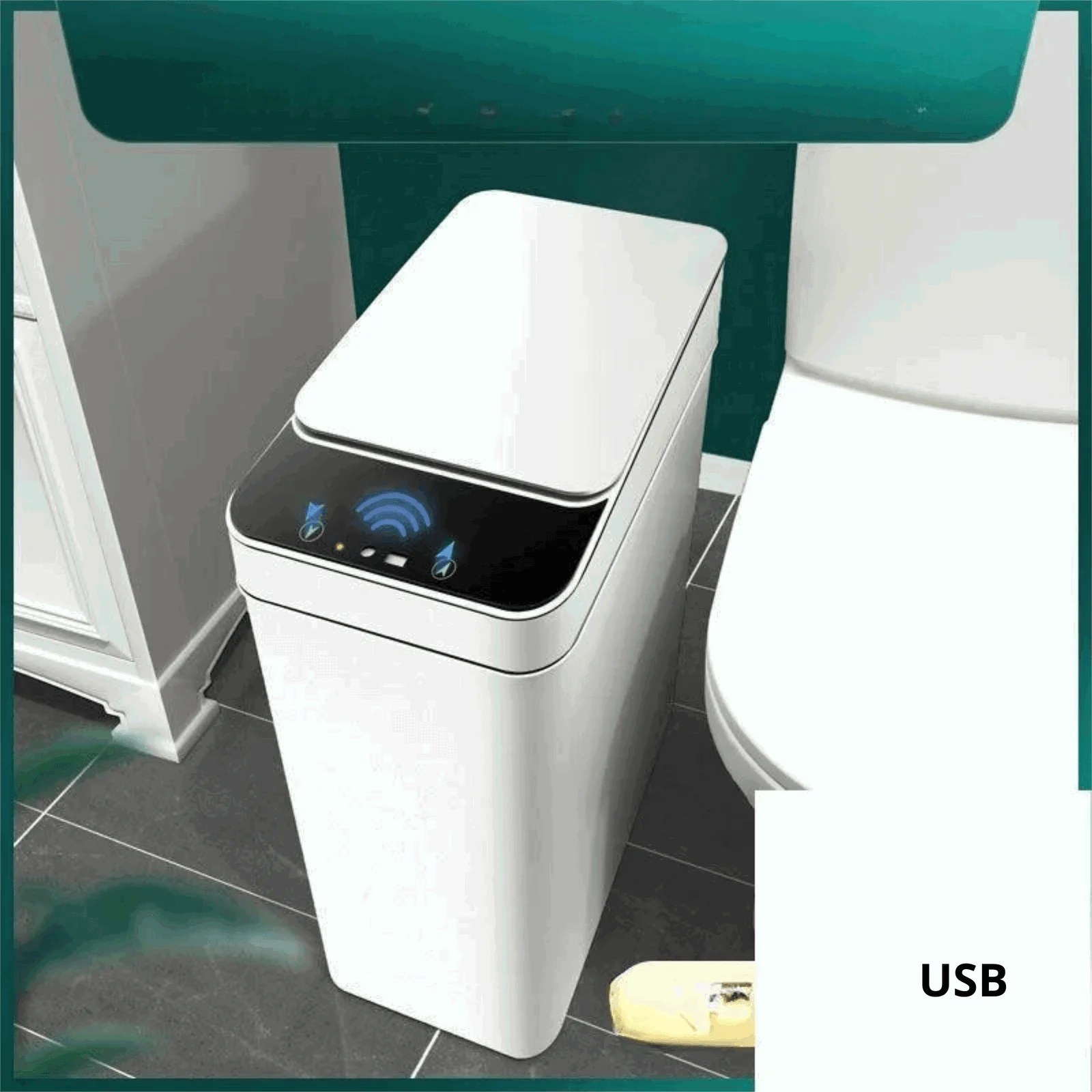 Automatic Trash Bin with Refillable Sensor 12 Liters -  - #tag1#