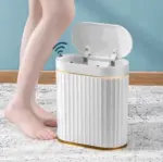 Automatic Trash Can with Sensor Bathroom Kitchen Rechargeable tag1