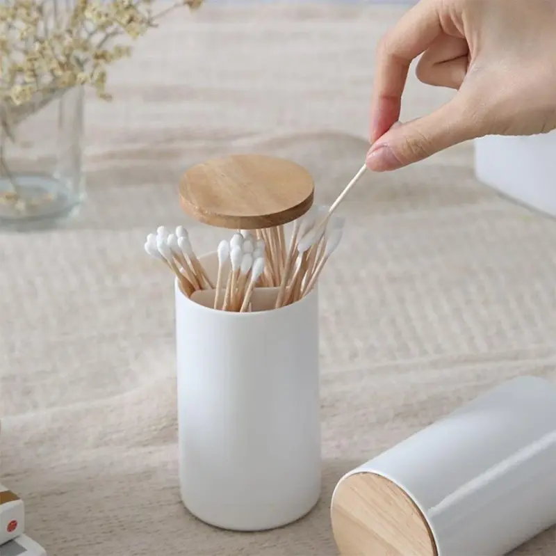 Automatic Wooden Toothpick Holder tag1