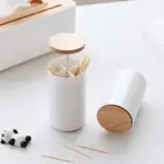 Automatic Wooden Toothpick Holder tag1