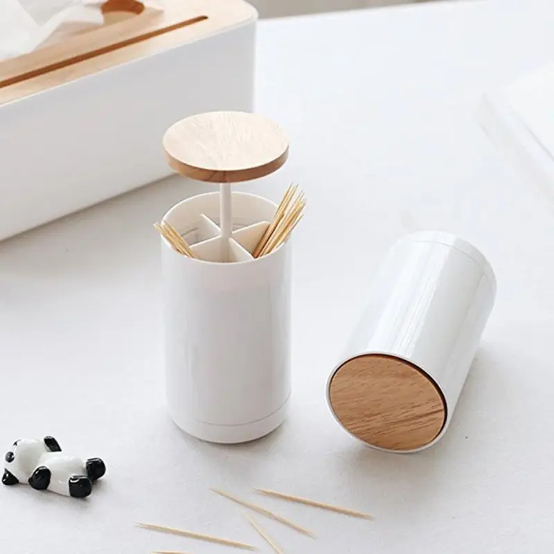 Automatic Wooden Toothpick Holder tag1