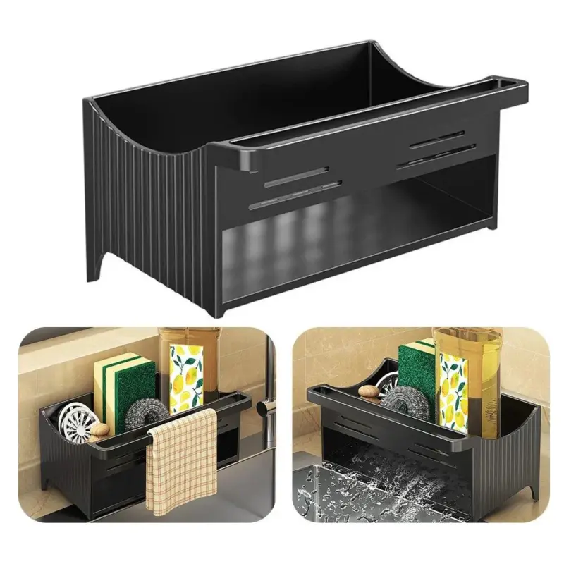 Automatische Drainage Gootsteen Opbergrek Plastic Keuken Wastafel Zeepsponshouder Badkamer Shampoo Organizer Handdoekenrek.jpg 0b4b60a1 2cc4 4e98 a0e9 54d263a57ebf