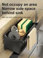 Automatische Drainage Gootsteen Opbergrek Plastic Keuken Wastafel Zeepsponshouder Badkamer Shampoo Organizer Handdoekenrek.jpg b627b9ec 82f5 429e bfb7 c3cef903e362