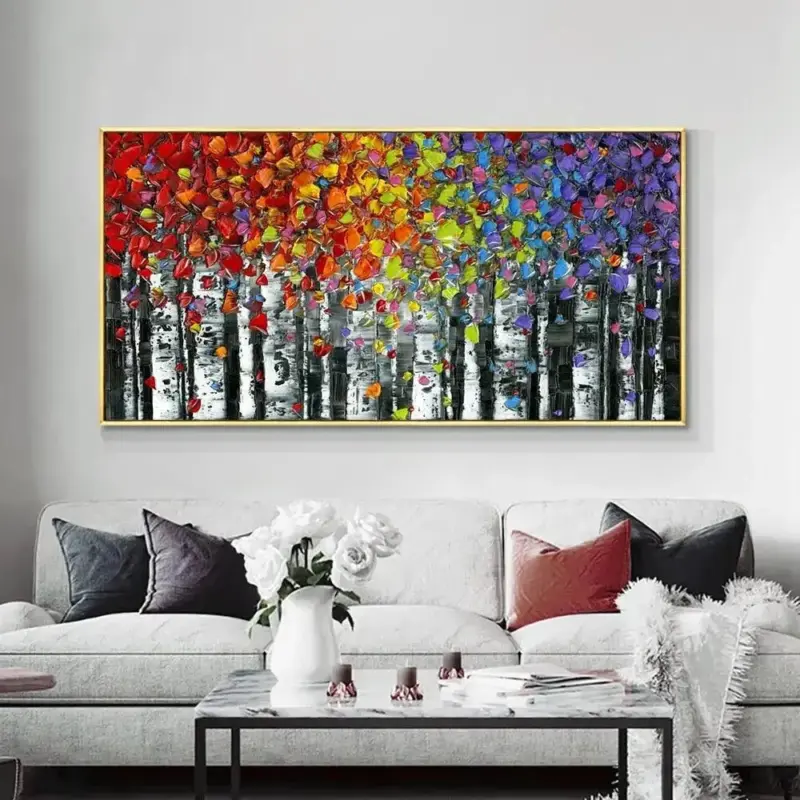Autumn Flower Handmade Painting tag1