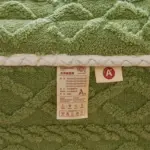 Autumn Winter Thicken Warm Mattress Pad and Pillowcase Soft Tafu Velvet Fitted Bed Sheet Set with Elastic Band Quilted Bed Cover tag1