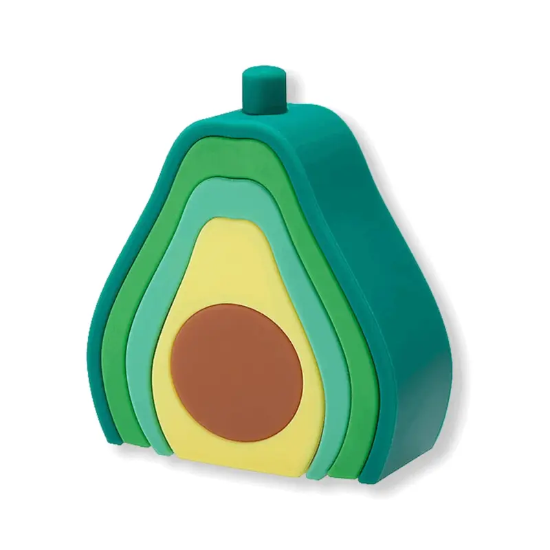 Avocado Silicone Stacking Montessori Toy tag1
