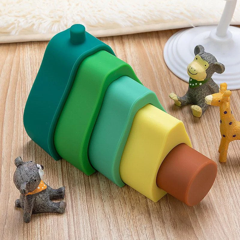 Avocado Silicone Stacking Montessori Toy -  - #tag1#
