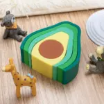Avocado Silicone Stacking Montessori Toy tag1