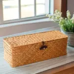 Ayla Rattan Organizer Basket tag1