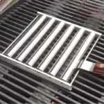 BBQ Hot Dog Roller Stainless Steel Sausage Griller with Wooden Handle tag1