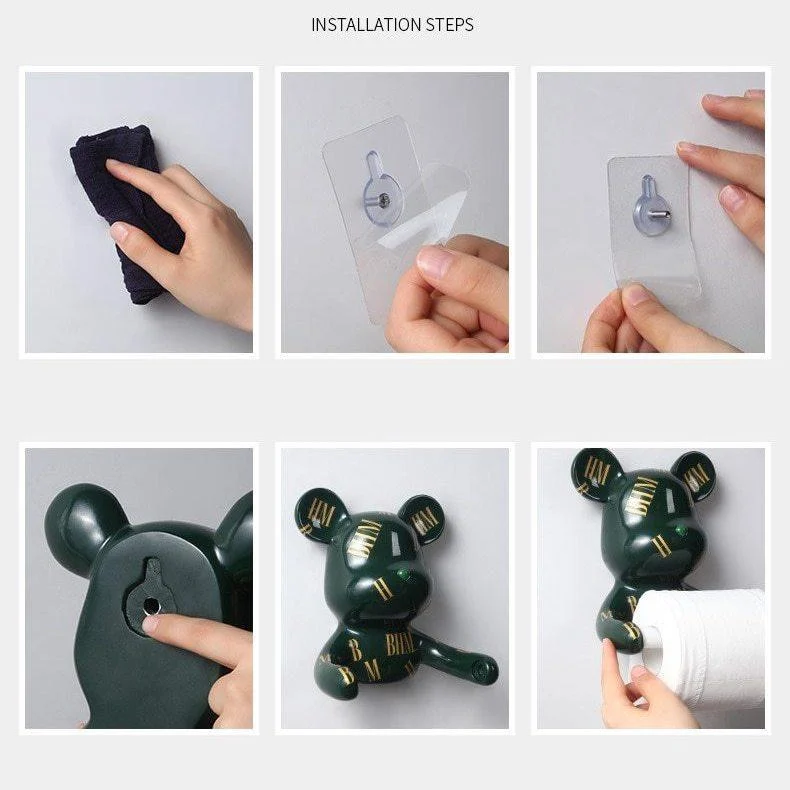 BHM Bear Toilet Roll Holder -  - #tag1#