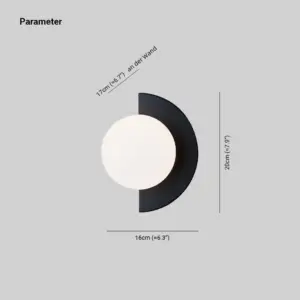 Valentina Modern LED Wall Lamp Metal Glass Bedroom Living Room