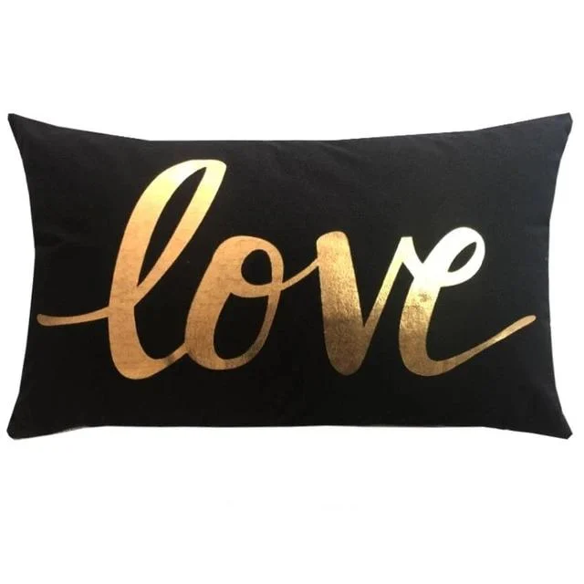 BLACK GOLD CUSHION -  - #tag1#