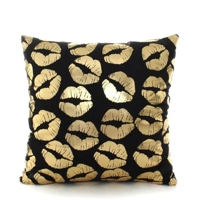 BLACK GOLD CUSHION -  - #tag1#