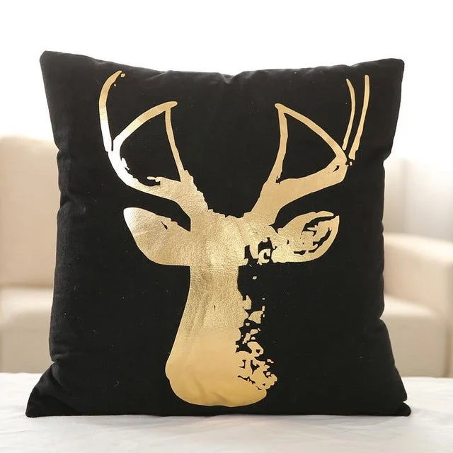 BLACK GOLD CUSHION -  - #tag1#
