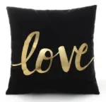 BLACK GOLD CUSHION tag1