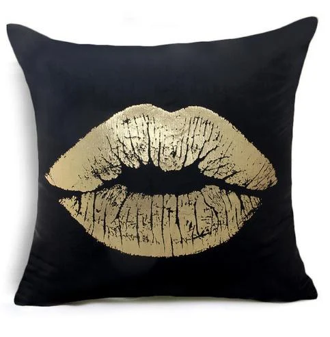 BLACK GOLD CUSHION -  - #tag1#